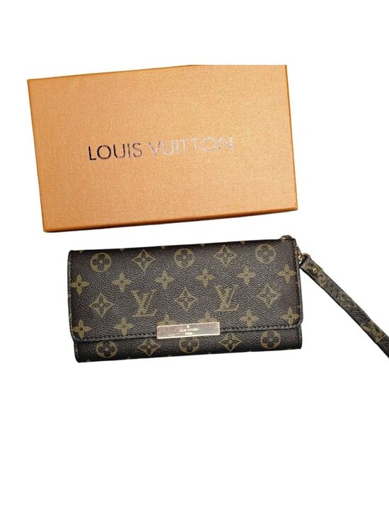 Louis Vuitton Monogram Canvas Sarah MAKE UP Brush WALLET With Wristlet Strap & B - Picture 1 of 4